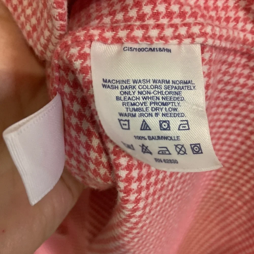 Lands End Flannel Shirt - Picture 5 of 6